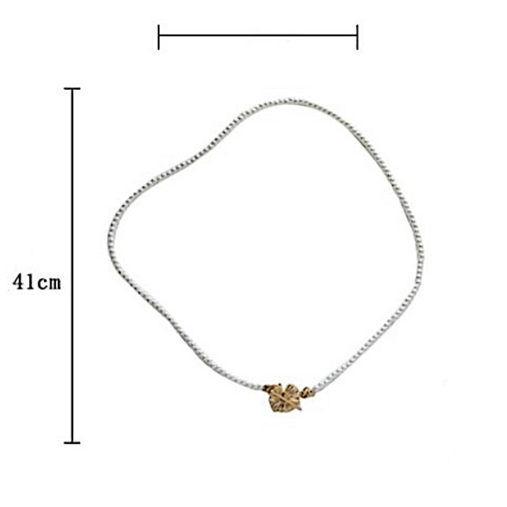 Golden Daisy Pearl Metal Necklace Choker - Picture 10 of 11